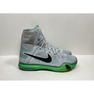 Nike Kobe 10 X Elite High Elevate Grey Green Size 9.5 718763-041 Basketball Shoe